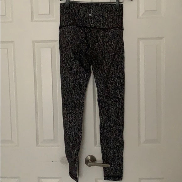 SOLD Lululemon full length black and white tights - Picture 2 of 3